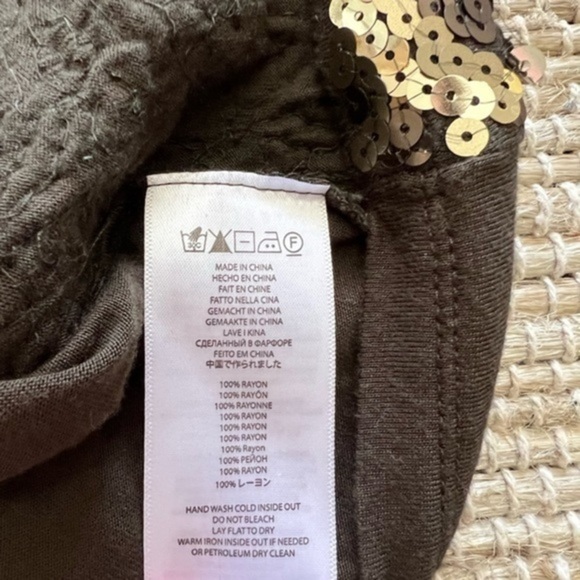 Michael Michael Kors Sequined Tank Top in Army Green - Picture 10 of 14